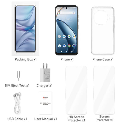 XGODY 2025 New Smartphone Android,6.5 inch,3+64GB ROM,4250mAh,8+13MP Camera,Dual SIM 4Core,Mobile phones,4G Network,with Charger