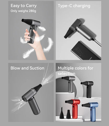 Booster Jet Fan Turbo Mini Strong Portable Air Blower 110000RPM Electric Turbo Blower Fan Air Duster Cleaner Car Cleaning