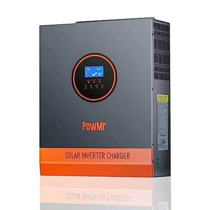5000W Hybrid Solar Inverter Charger 48V DC 110V AC MPPT Controller LCD Display Short-Circuit Protection PV Input Smart Battery