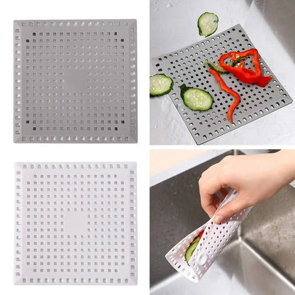 New Kitchen Sink Strainer Filter Sewer Outfall Anti-clogging Sealing Pad Bathroom Floor Drain Strainer Shower Drain Pad Durable