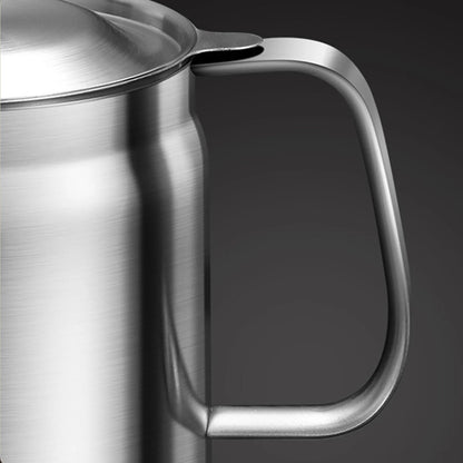Stainless Steel Oil Strainer Pot for Filtering and Storing Hot Oil Frying Oil and Grease in Restaurants and Homes