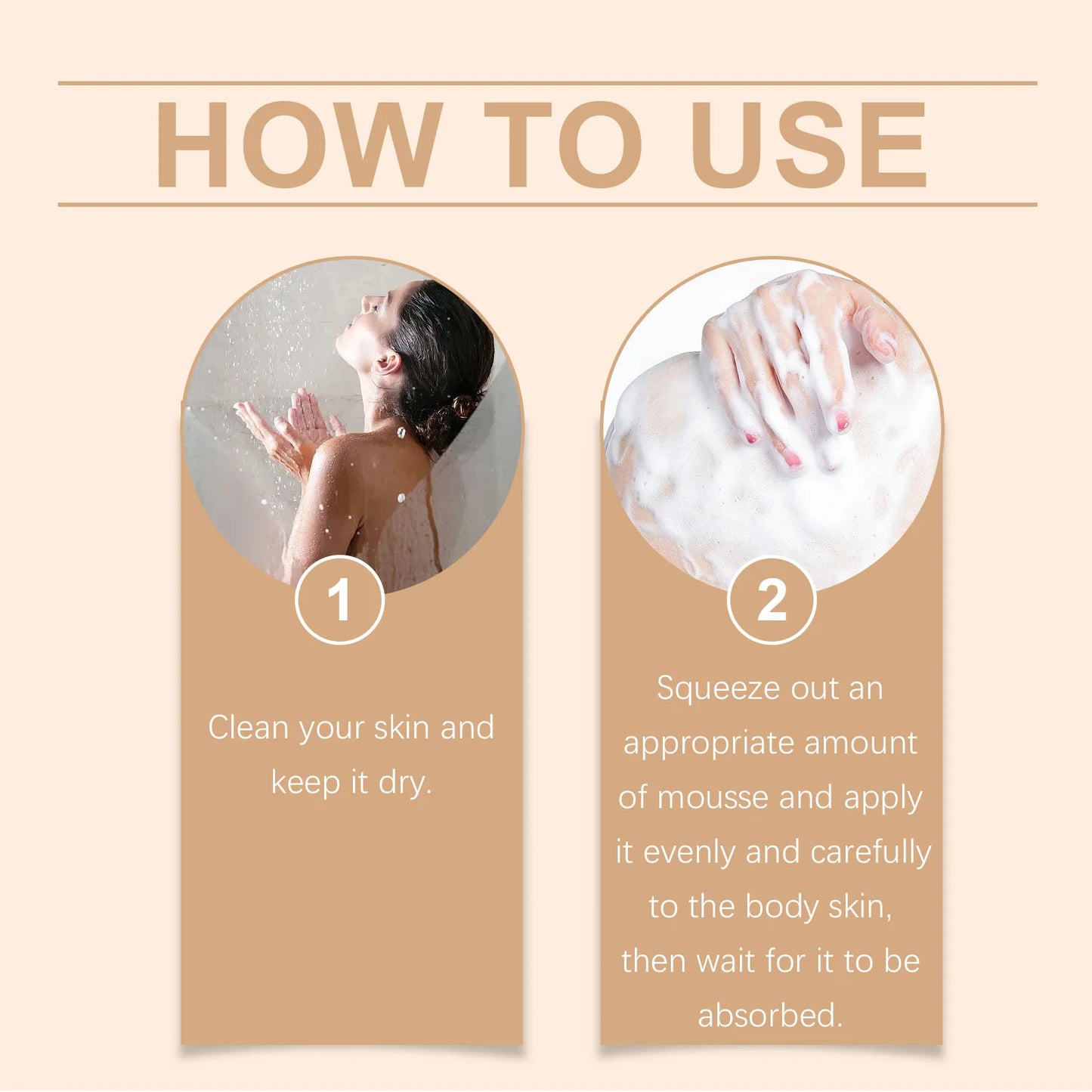 Summer Self-tanning Mousse Helps Natural Tan Wheat-colored Bronze Skin Dark Complexion Moisturize Sunless Self Tanner Face Body