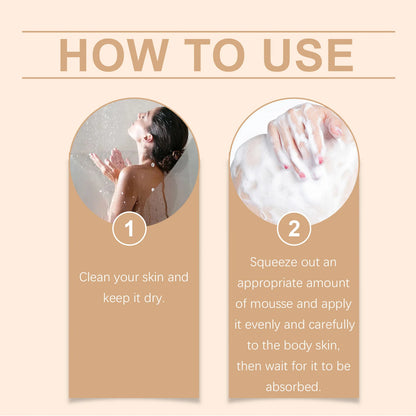 Summer Self-tanning Mousse Helps Natural Tan Wheat-colored Bronze Skin Dark Complexion Moisturize Sunless Self Tanner Face Body