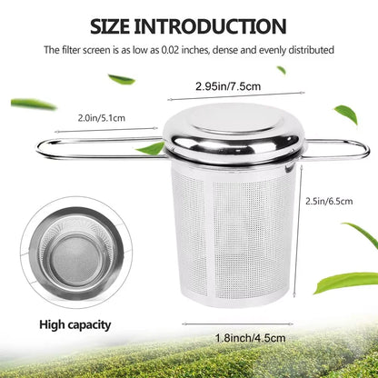 1pcs Tea Infuser Loose Leaf Teas Strainer Stands In Cups Or Mugs Mesh Stainless Steel to Infuse Filter Strain for Infusion