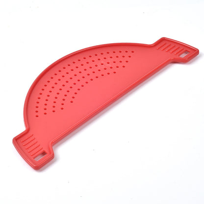 Pan Pot Strainer Plastic Pasta Spaghetti Practical Draining Tool Pot Strainer Pan Drainer for Home Kitchen Easy Draining