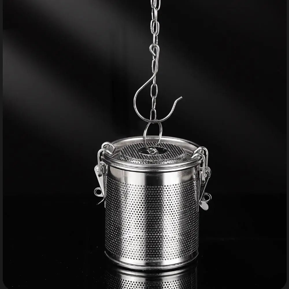 Stew Seasoning Strainer Kitchen Stainless Steel Brine Basket Filter Bag Brine Cage Aniseed Strainer Seasoning Ball Seasoning Box