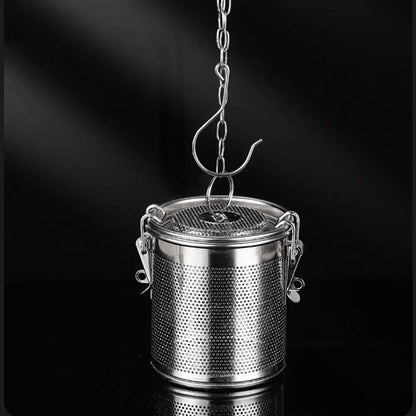Stew Seasoning Strainer Kitchen Stainless Steel Brine Basket Filter Bag Brine Cage Aniseed Strainer Seasoning Ball Seasoning Box