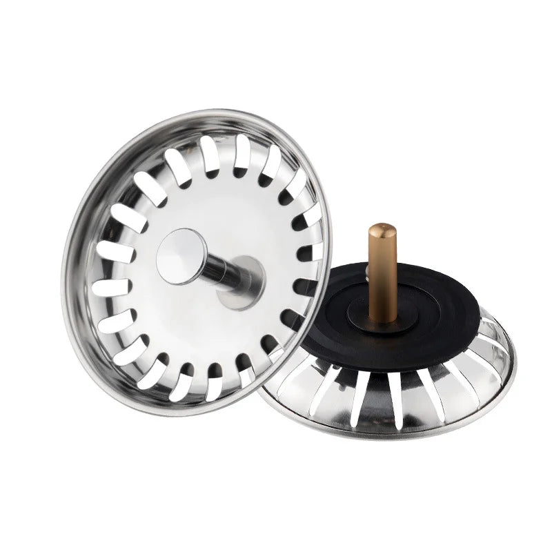 2/1Pcs Bathroom Sink Strainer Stainless Steel Pool Bathtub Drain Hair Catcher Stopper Waste Sink Filter Plug Kitchen Accessories