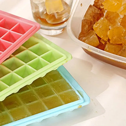 11/96 Grid Big Ice Tray Mold Box Large Food Grade Silicone Ice Cube Square Tray Mold Diy Bar Pub Wine Ice Blocks Maker Model