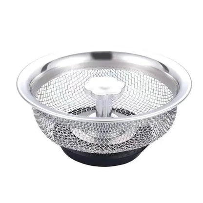 Handle Strainer Plug Stainless Steel Strainer Kitchen Sink Anti Clog Food Debris Catcher Easy To Clean Durable Home Essentials