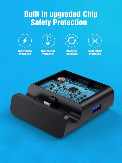 NEWDERY Switch TV Dock for Nintendo Switch&OLED USB C to HDMI Multiport Hub Adapter Portable PD Charger Dock Switch Accessories