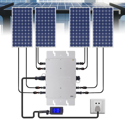 WVC-1200W Solar Grid Tie Inverter Waterproof IP65 Pure Sine Wave Inverter