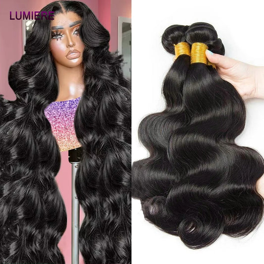 Virgin Raw Body Wave Bundles 1/3/4PCS Human Hair Extensions 100% Unprocessed Hair Bundles Hair Weave Extensions Double Weft