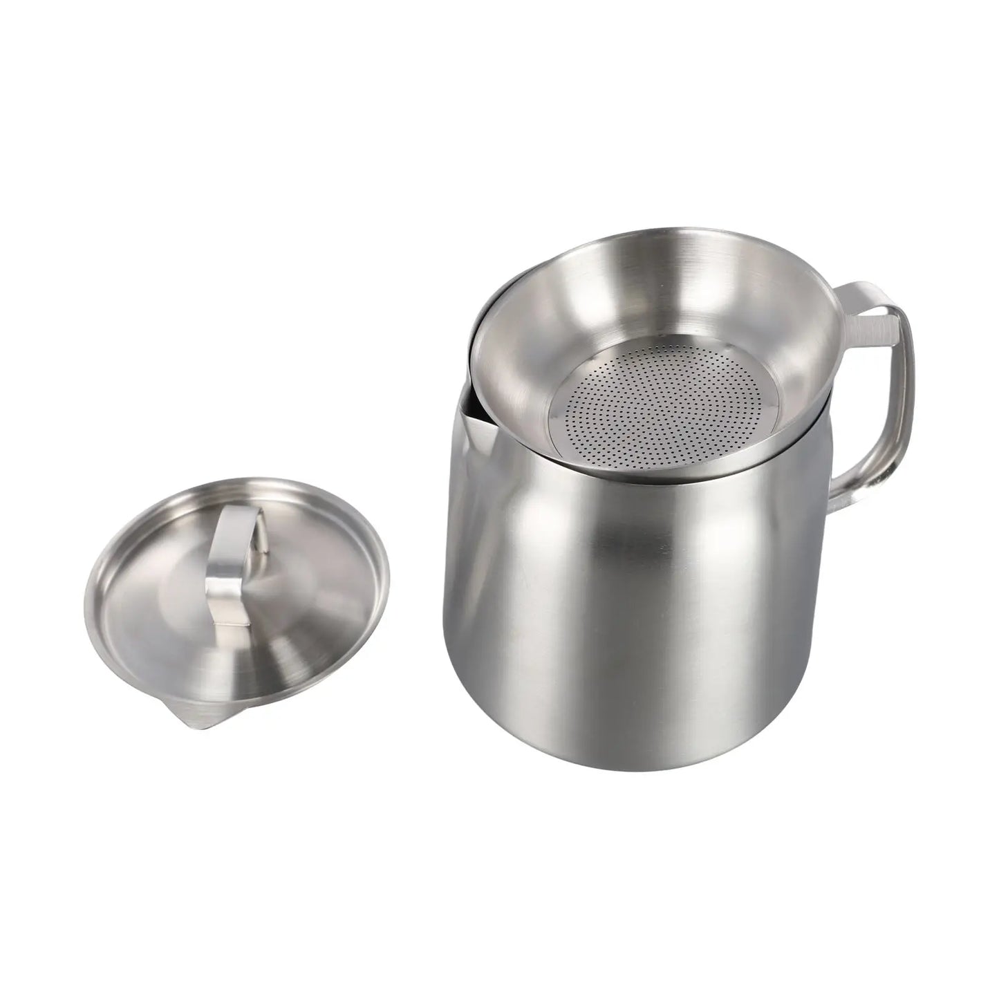 Features Oil Filter Pot Storage Container Oil Filter Pot Storage Container Rust Proof And Premium Mesh Stainless Steel