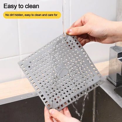 New Kitchen Sink Strainer Filter Sewer Outfall Anti-clogging Sealing Pad Bathroom Floor Drain Strainer Shower Drain Pad Durable