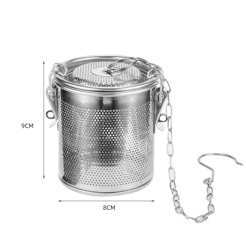Stew Seasoning Strainer Kitchen Stainless Steel Brine Basket Filter Bag Brine Cage Aniseed Strainer Seasoning Ball Seasoning Box