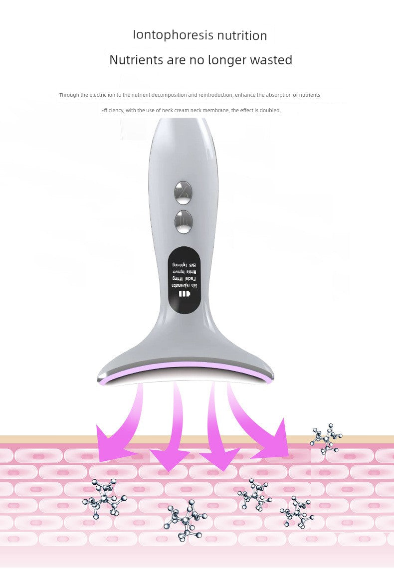 Beauty Instrument For Home Facial Beauty Neck Massage Instrument Neck Pattern French Pattern Lifting and Tightening Handy Gadget Eye Inductive Therapeutical Instrument