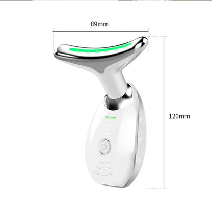 EMS Microcurrent Chin Lifting Face Neck Beauty Device LED Photon Firming Rejuvenation Anti Wrinkle Skin Care Facial Massager