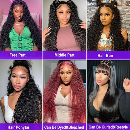 Curly 30 40 Inch 13x6 Hd Lace Front Human Hair Wigs High Density 13x4 Lace Frontal Human Brazilian Hair Wig For Women Choice