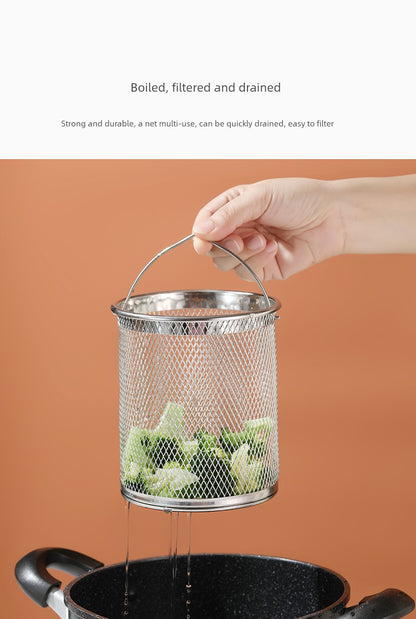 304 Stainless Steel Oil Draining Pot For Home Fried Oil Drain Oil Filter Oil Residue Belt Strainer Food Grade Lard Storage Tank