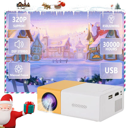 Christmas Portable Projector HD Hdmi Usb Audio Home Theater Media Player Beamer Halloween Gift Outdoor Travel Mini Led Projector