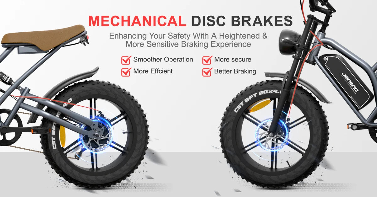 jansno x50 Adult Electric Bike 750W Motor EBicycle 48V 14AH 20 Inch Tire E-Bike Electric Mountain Bike Off-Road Motorcycle