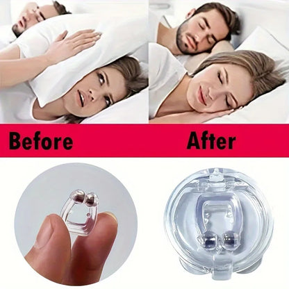 8pcs Silicone Magnetic Nose Clip, Anti-Snoring Device - Comfortable and Effective Sleep Aid, Improve Sleep Quality