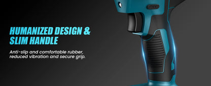 Seesii WH710 Cordless Electric Impact Wrench 1/2" for Car 665Ft-lbs(900N.m) Brushless 3300RPM High Torque Gun 2x 4.0Ah Battery
