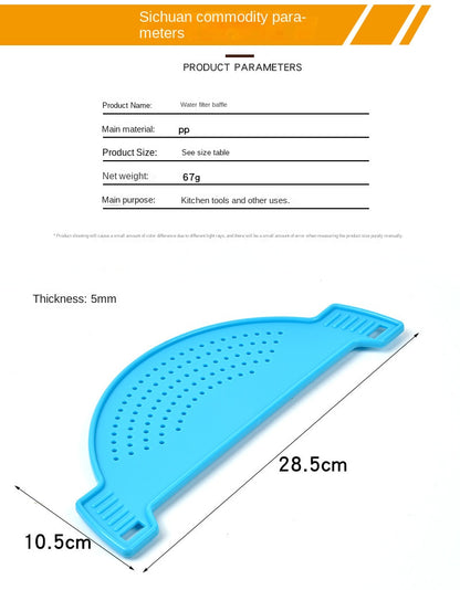 Pan Pot Strainer Plastic Pasta Spaghetti Practical Draining Tool Pot Strainer Pan Drainer for Home Kitchen Easy Draining