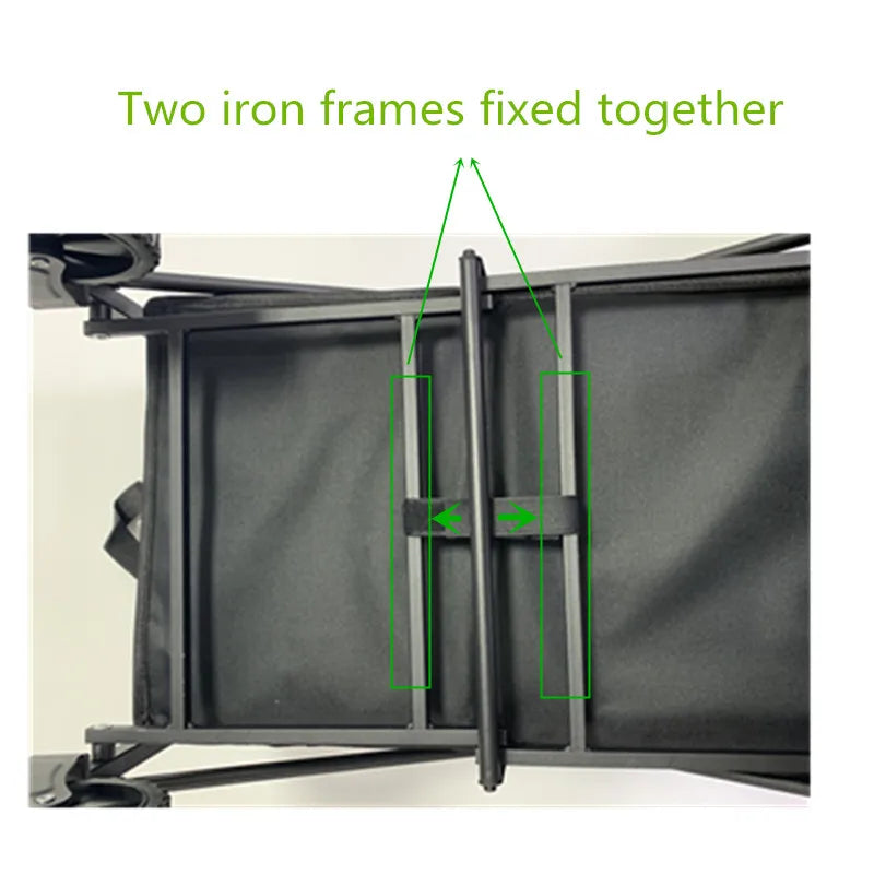 Portable Folding Utility Beach Cart Wagon Heavy Duty Large Capacity Foldable Wagon Outdoor Trolley Portable Garden Camping Cart