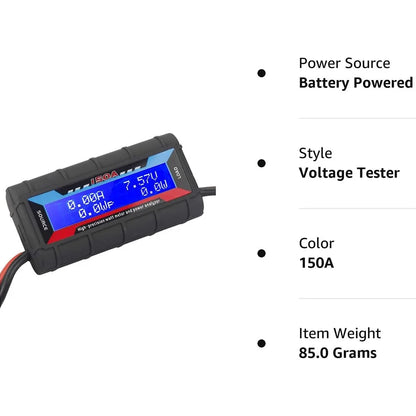1PC 150A  0-60V High Precision Watt Meter Power Analyzer Backlight LCD Screen Digital Wattmeter Power Analyzer Voltmeter Ammeter