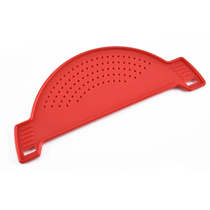 Pan Pot Strainer Plastic Pasta Spaghetti Practical Draining Tool Pot Strainer Pan Drainer for Home Kitchen Easy Draining