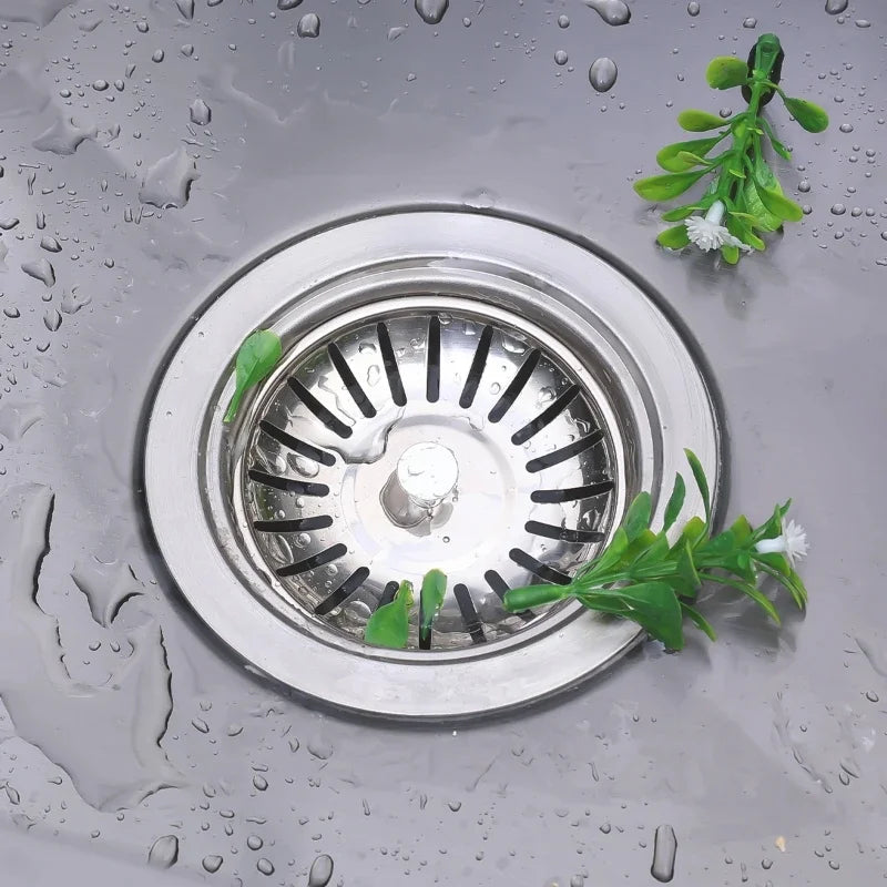 2/1Pcs Bathroom Sink Strainer Stainless Steel Pool Bathtub Drain Hair Catcher Stopper Waste Sink Filter Plug Kitchen Accessories