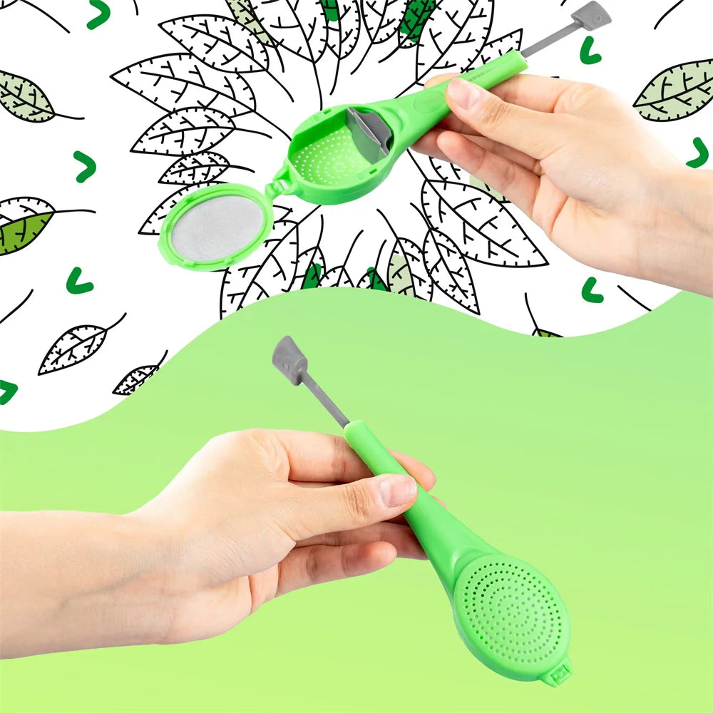 1pcs Tea Infuser Loose Leaf Teas Strainer Stands In Cups Or Mugs Mesh Stainless Steel to Infuse Filter Strain for Infusion