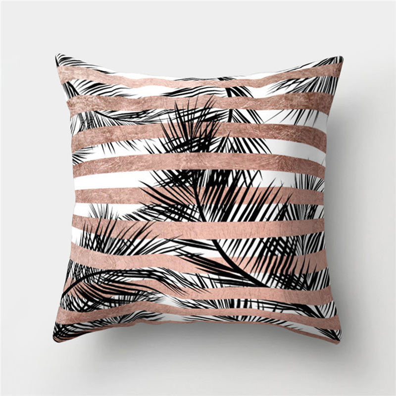 Leather Velvet Pillowcase Sofa Cushion Cover