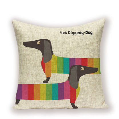 Dachshund Cushion Cover Fungus Sausage