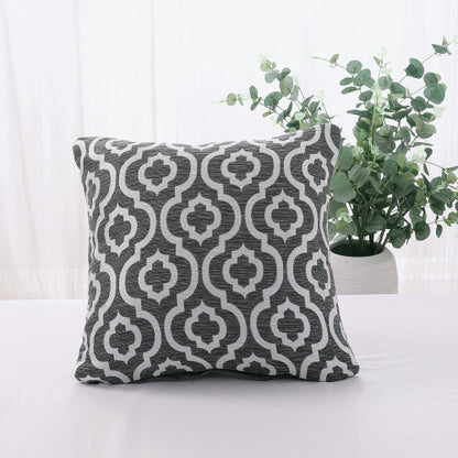 Cotton And Linen Yarn-dyed Sofa Cushion Pillowcase Simple