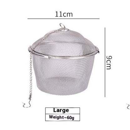 Portable Household 304 Stainless Steel Mesh Tea Strainer