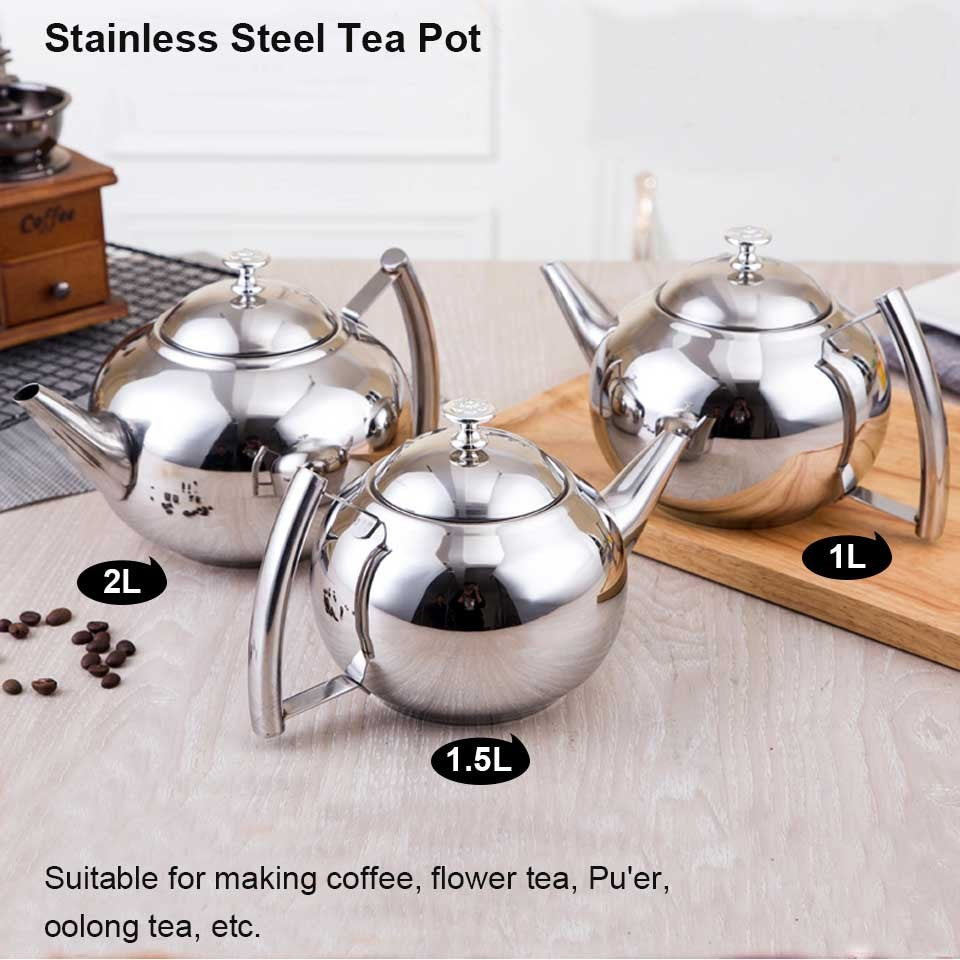 Thickened Stainless Steel Tea Kettle With Strainer