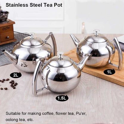 Thickened Stainless Steel Tea Kettle With Strainer