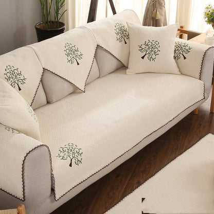Four Seasons Fabric Cotton Linen Cushion Sofa Cover