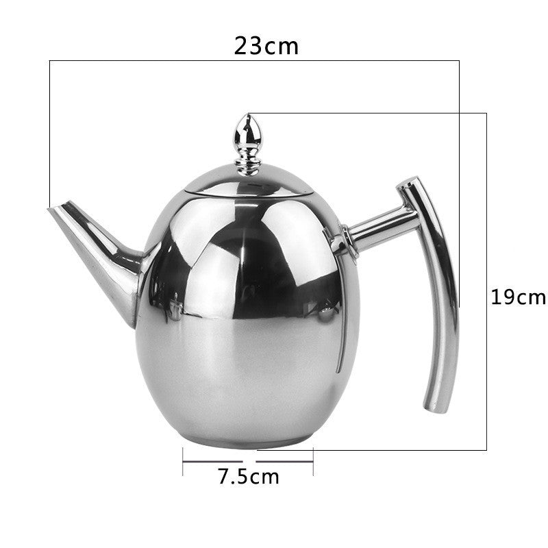 Household Stainless Steel Teapot With Strainer