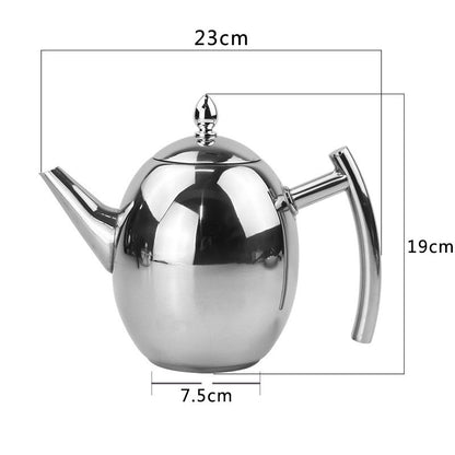 Household Stainless Steel Teapot With Strainer