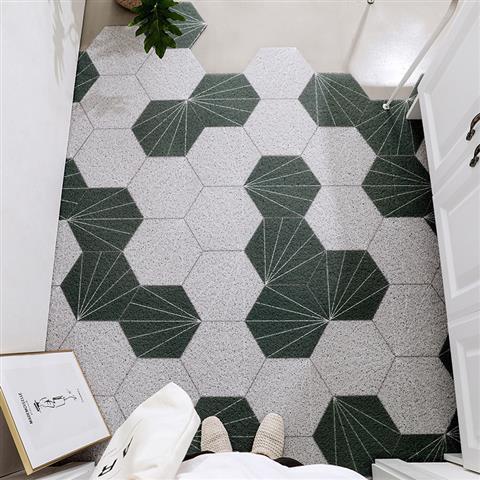 Nordic Door Floor Mat Entryway Silk Ring Foot Carpet