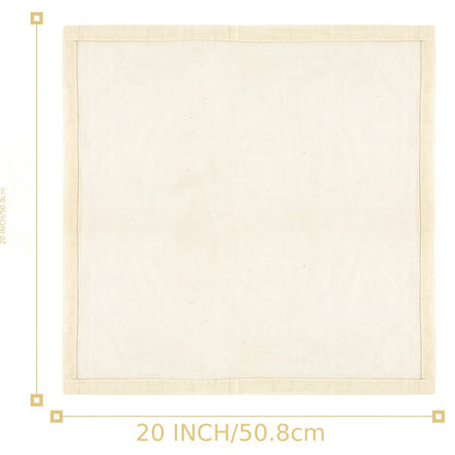 3pcs Cheese Cloth, 20x20In Cheesecloth For Straining, Reusable, 100% Unbleached Precut Cheesecloths, Strainer Muslin Cloth For Cooking, Cold Brew Filtering, Cheese Making