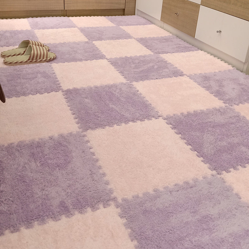 Plush Carpet Bedroom Girly Style Room Bedside Princess Stain-resistant Easy To Care Whole Shop Mosaic Foam Floor Mat