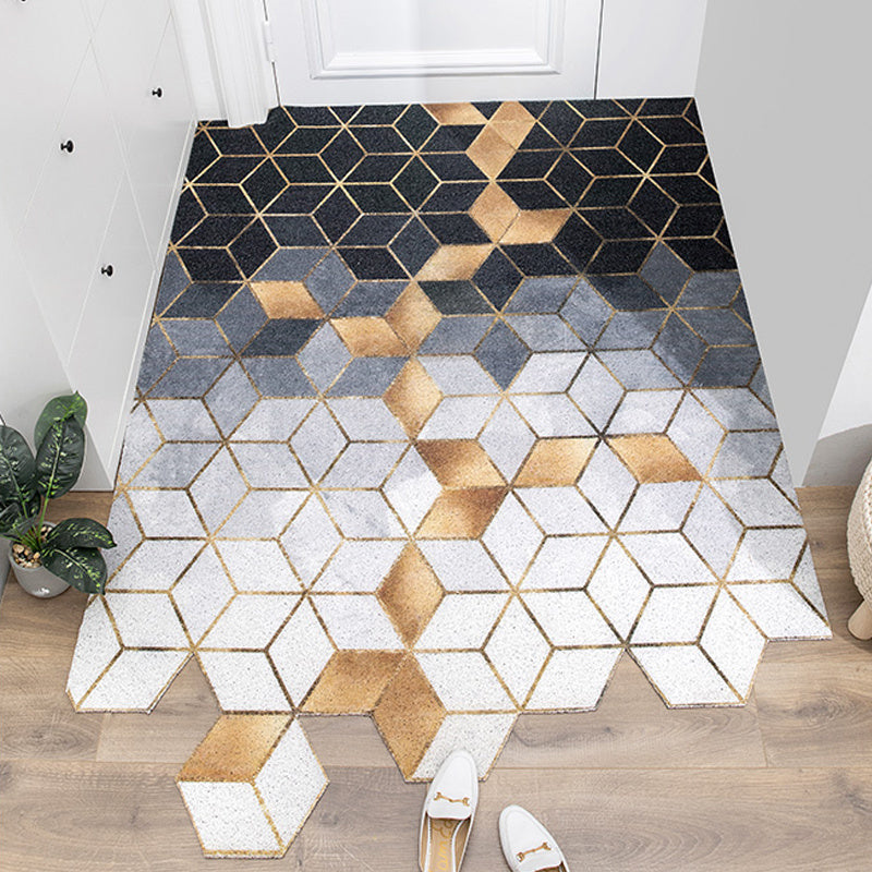 Nordic Door Floor Mat Entryway Silk Ring Foot Carpet