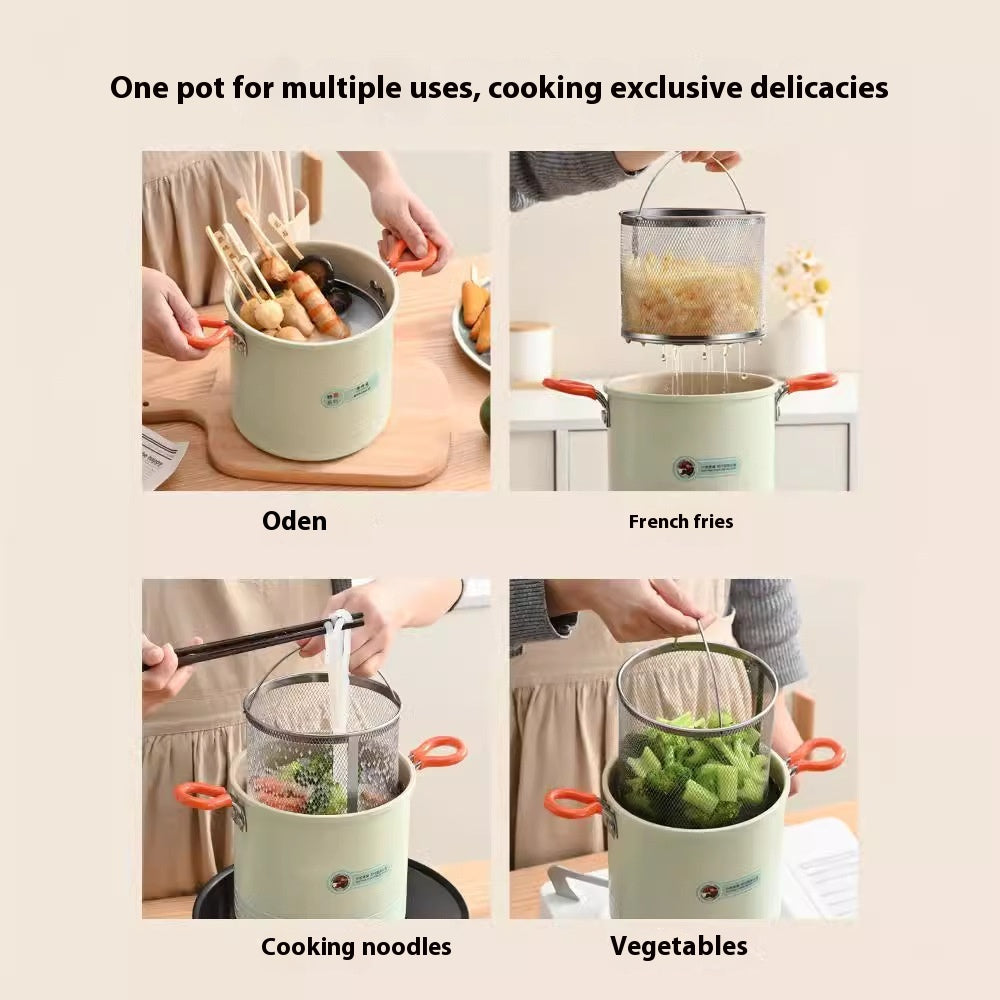 Large Capacity Household Multi-function With Strainer Deep-fried Pot