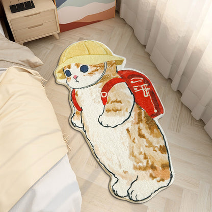 Cartoon Cute Cashmere Cat Simple Plush Floor Mat