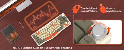 MAMBASNAKE x Ajazz AKS068 Pro 68 Keys Alice-Layout VIA Programmable Gasket Mechanical Keyboard